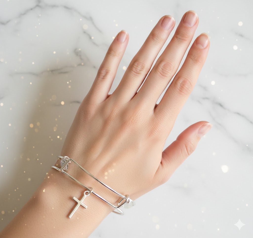 Pulsera Ajustable de Plata o oro Diseño Artesanal De Fe